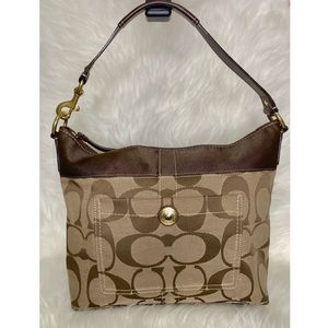 Coach leather hobo bag